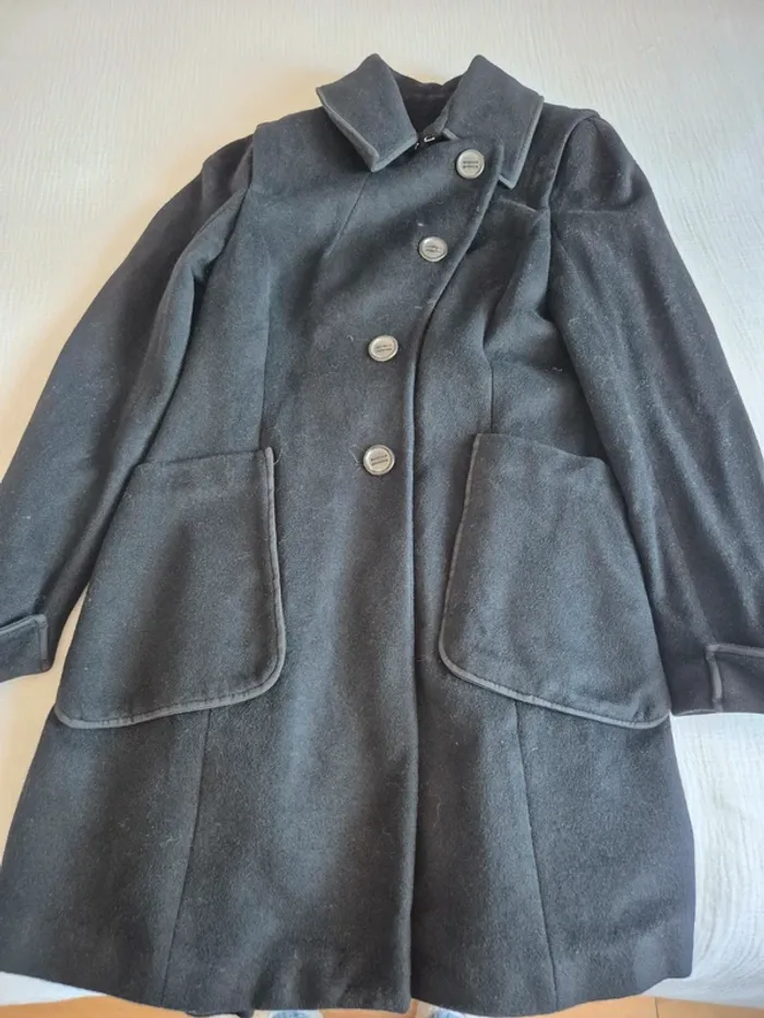 Manteau en laine Zara Woman taille M - photo numéro 5