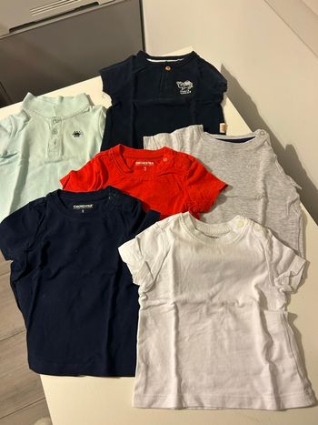 Lot de 5 tee shirt manches courtes + 1 polos T 3 mois 