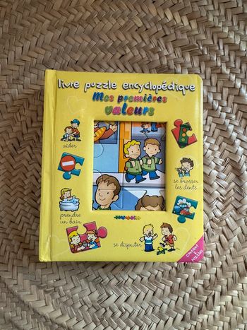 Livre Puzzle encyclopédie mes premières valeurs 🍒