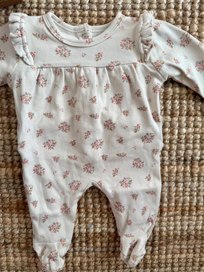 Pyjama coton Vertbaudet 1mois / 54cm - photo numéro 2