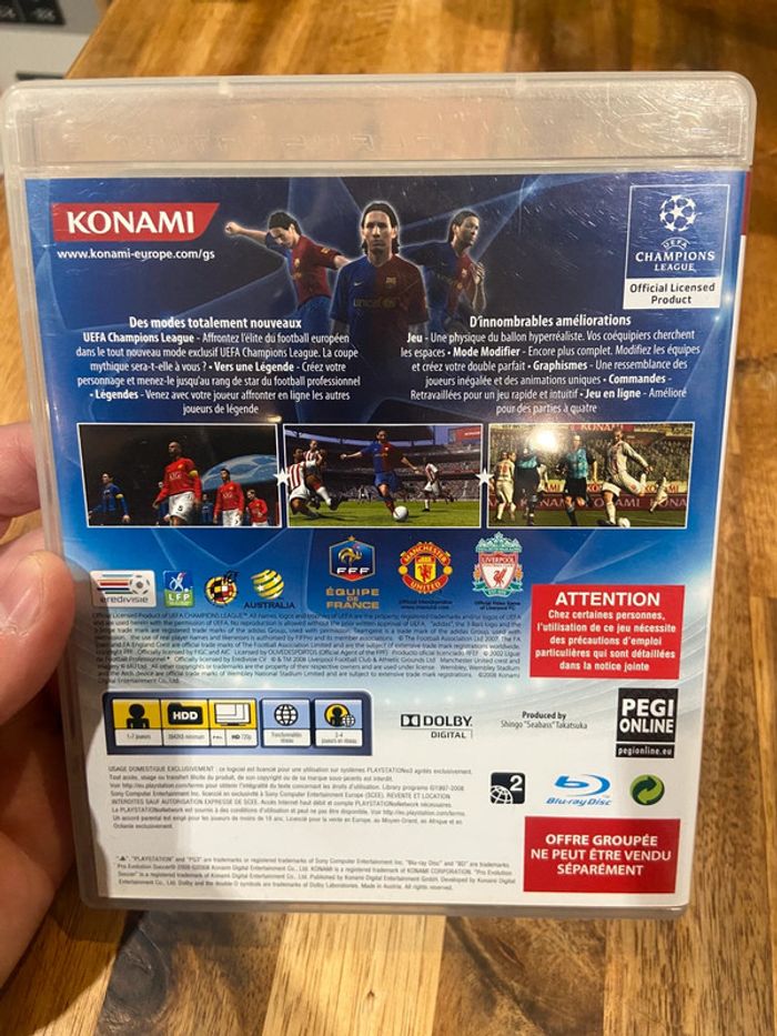 Pes 2009 jeu du pack ps3 - photo numéro 4