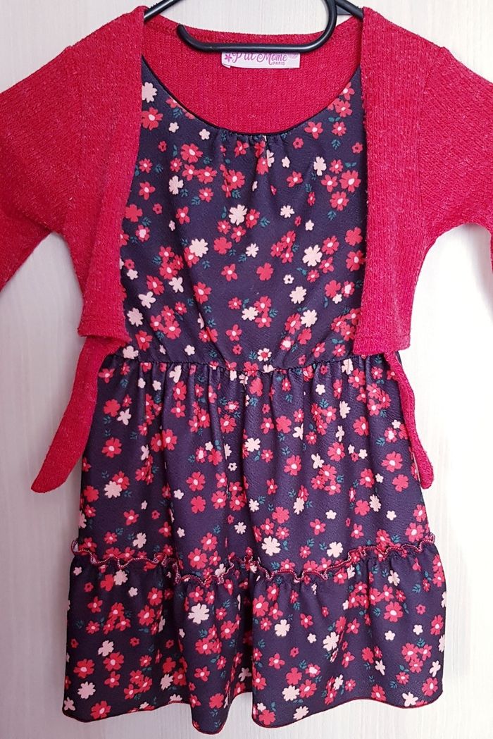 🌸 Robe fleurie effet 2 en 1 - P'tit Môme - 3 ans 🌸 - photo numéro 3