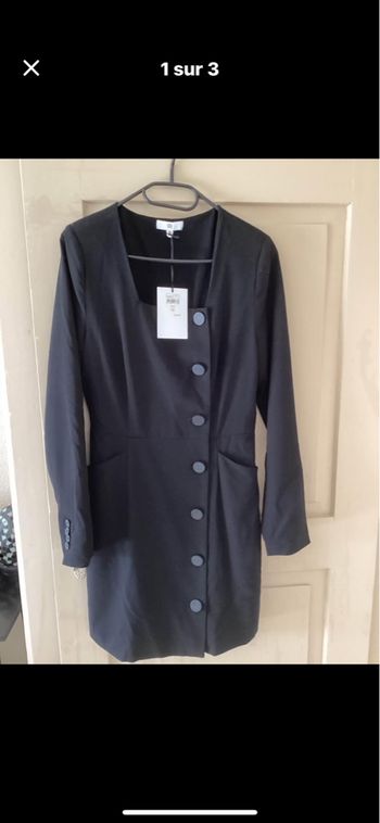 Robe blazer décolté carré