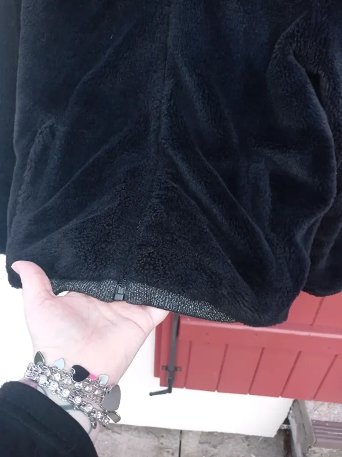 Veste épaisse toute douce noir - photo numéro 5