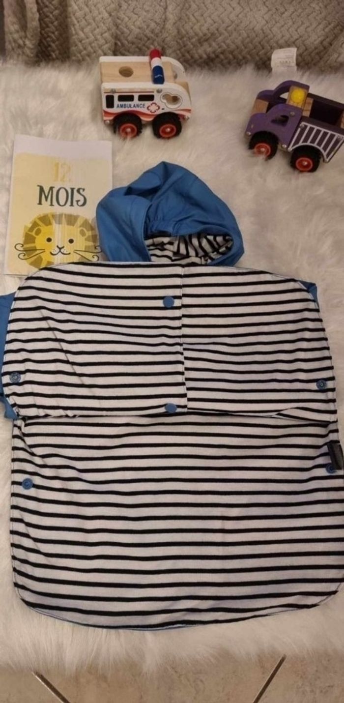 NEUF(non porté) 🥰😍🤩⚘️👍👍👍cire coupe paletot 12 mois + casquette 💙💙🪼🐬🐋🐳⚘️🥰😍🤩 - photo numéro 3
