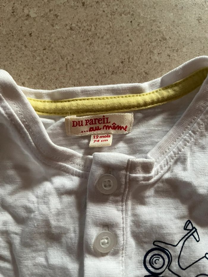 Tee shirt DPAM garçon 12 mois - photo numéro 2
