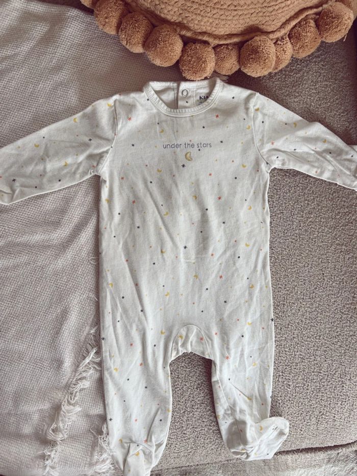 Pyjama une pièce mixte étoile et lune Kiabi - photo numéro 2