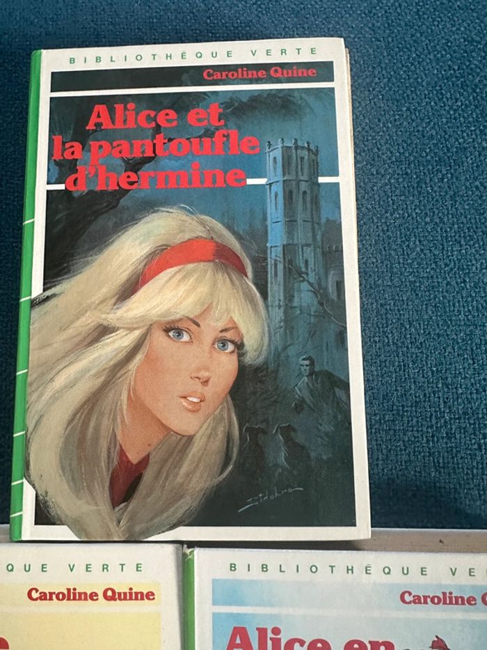 Lot de 3 livres anciens poche Alice détective bibliothèque verte ecosse pantoufle d’hermine - photo numéro 4