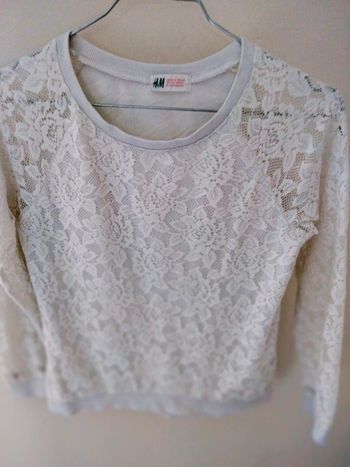 Pull en dentelle H&M