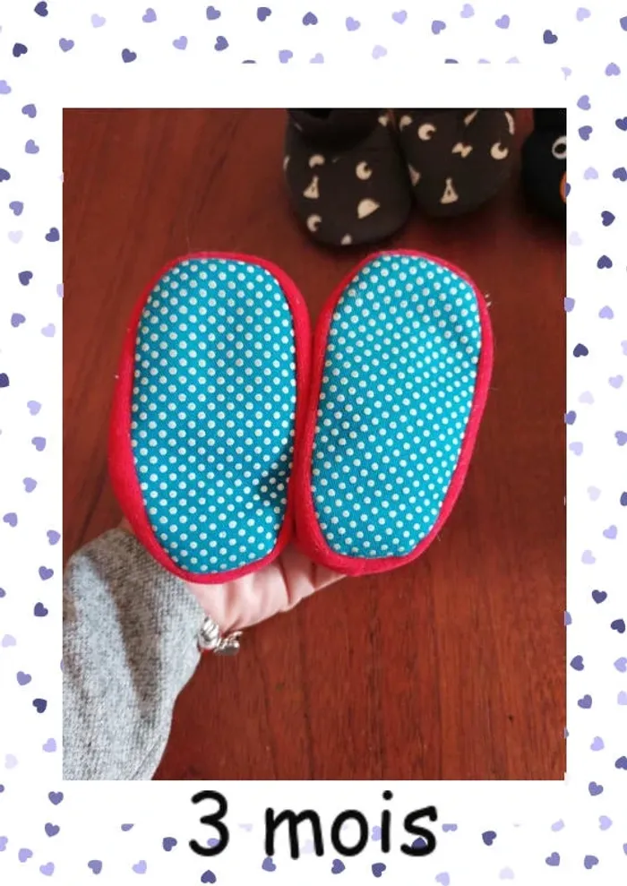 Lot de 3 paire  chausson bébé dont Mickey - photo numéro 4