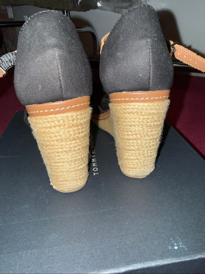 Compensées 38 noir tommy Hilfiger - photo numéro 6