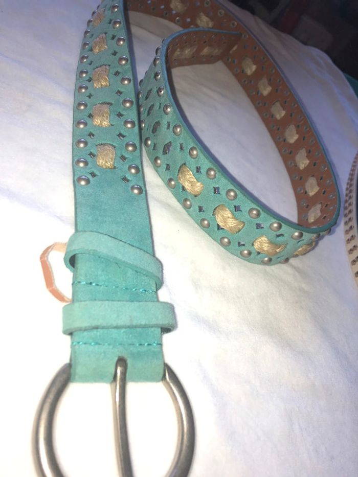 Ceinture turquoise 90 - photo numéro 3