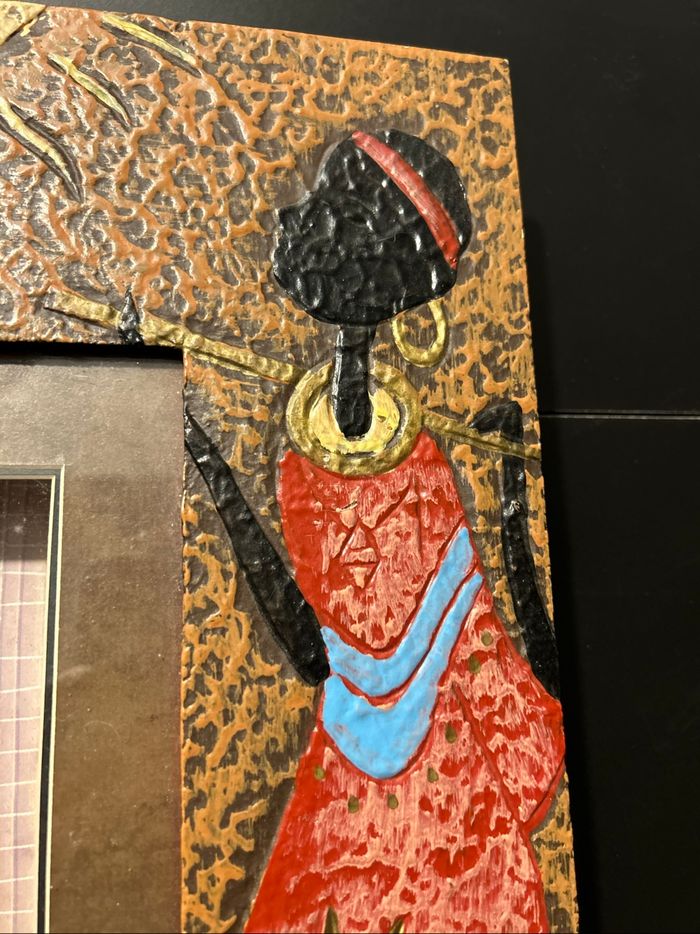 Tableau africain, très coloré - photo numéro 3