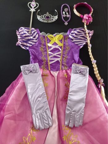 Déguisement robe princesse raiponce 5-6ans