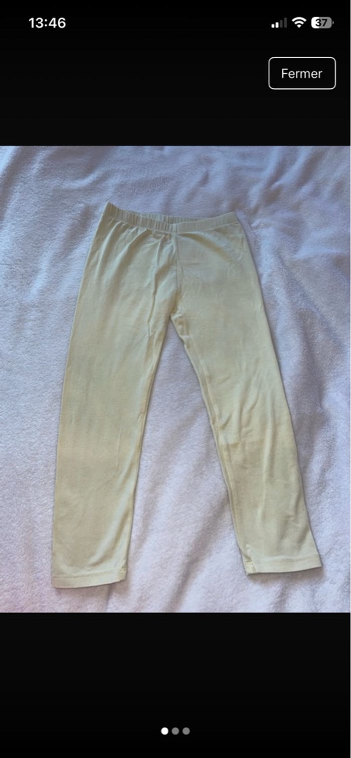 Legging enfant jaune