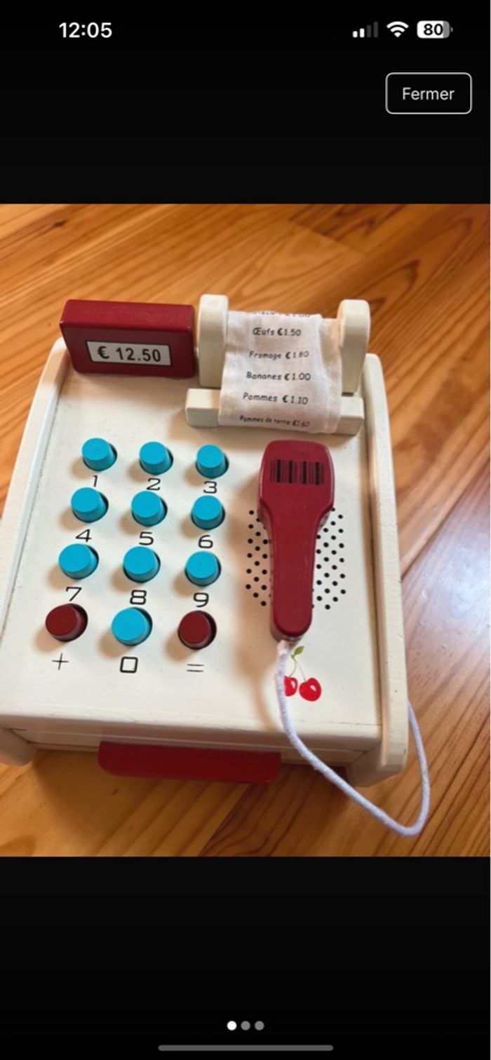 Caisse enregistreuse en bois - photo numéro 3