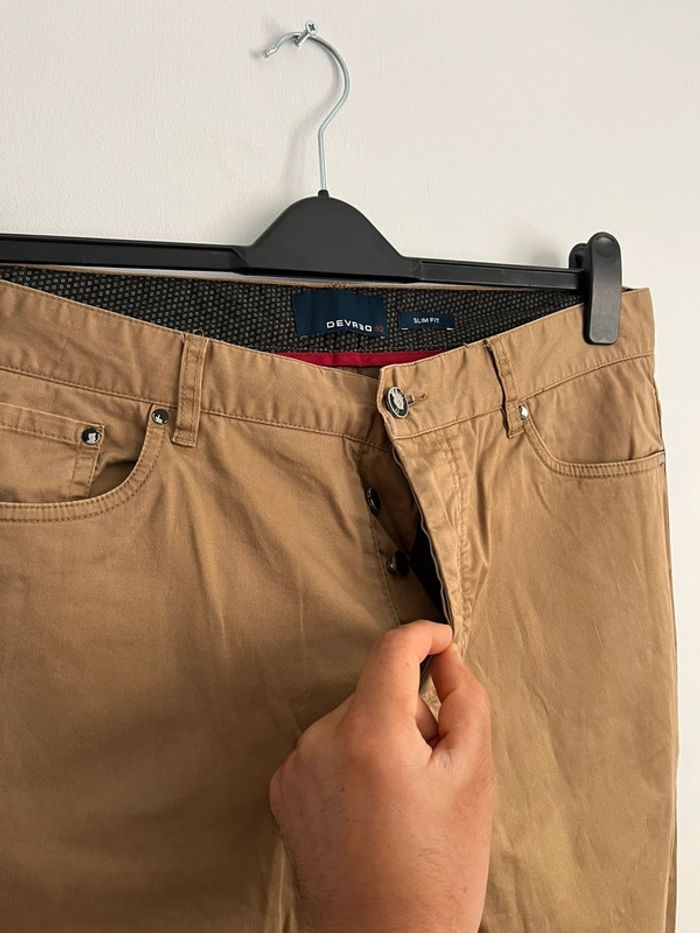 Pantalon Camel ( Devred ) Pour Homme Taille 44 Slim Fit - photo numéro 3