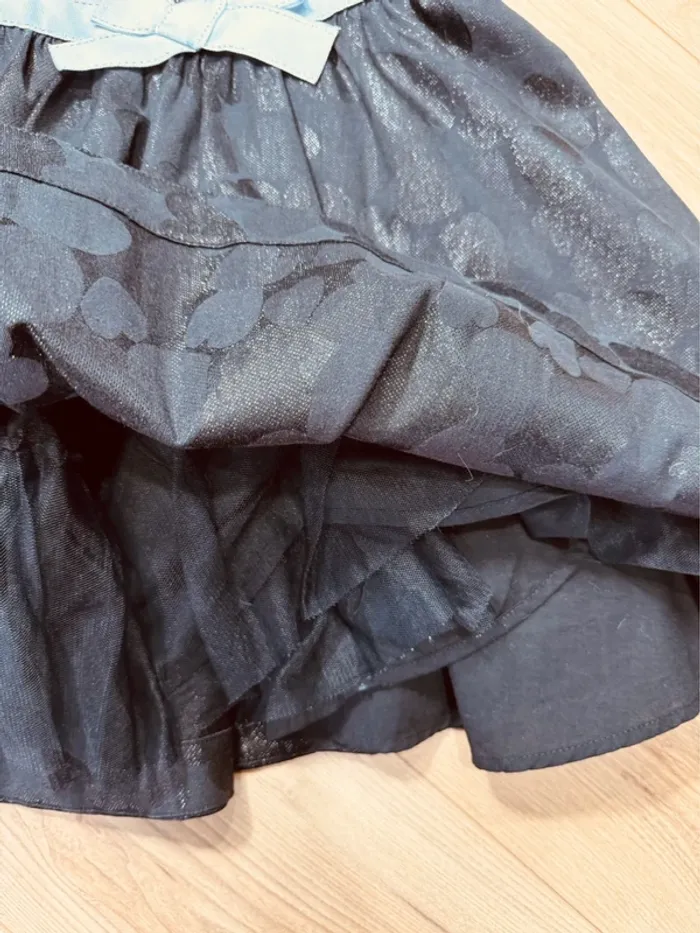 Taille 6 ans robe fête fille Orchestra noire * cœurs * 🎄 - photo numéro 4