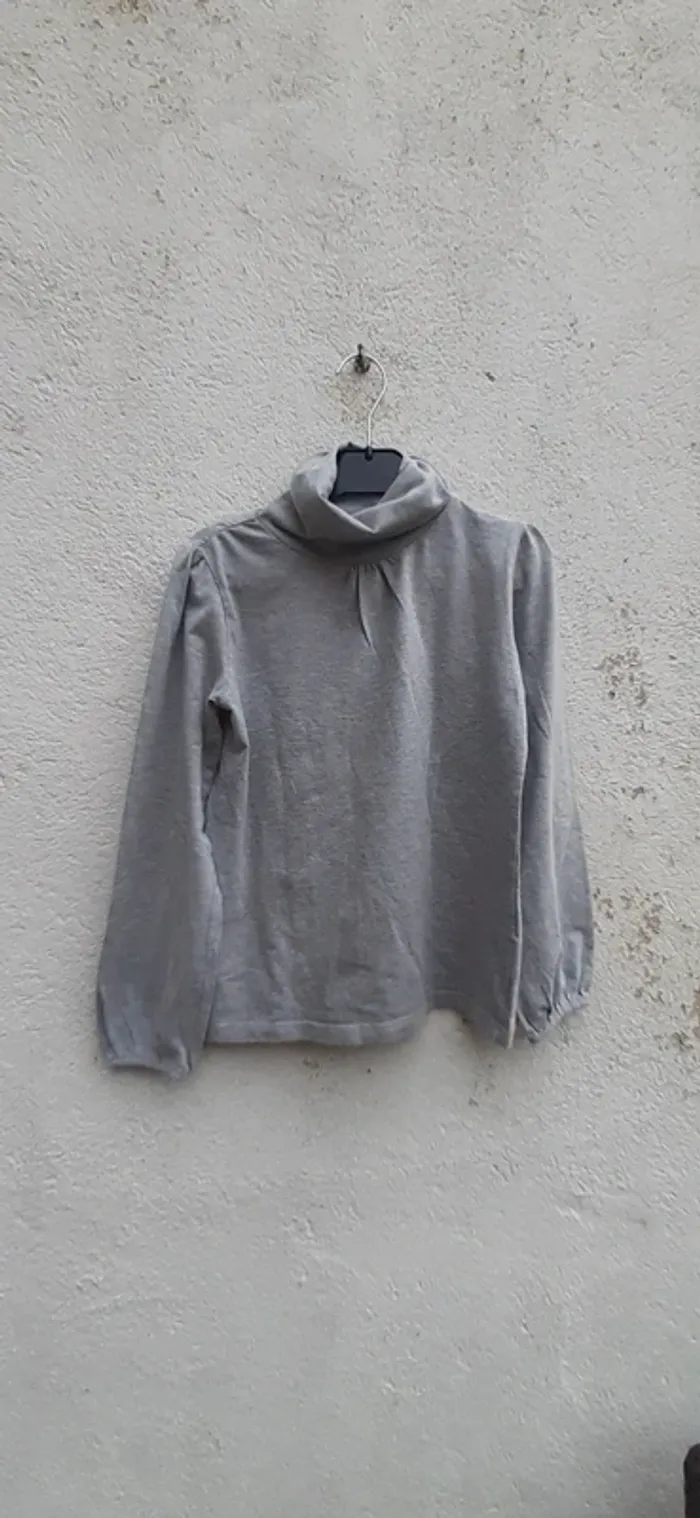 Haut col roulé 150 cm gris