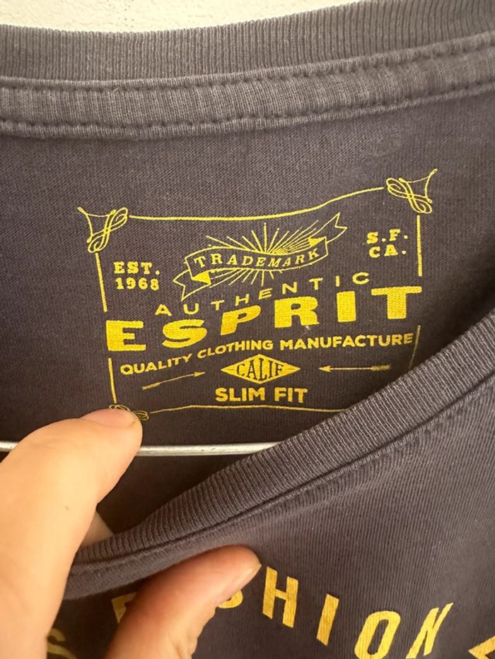 T-shirt esprit, homme, taille L - photo numéro 3