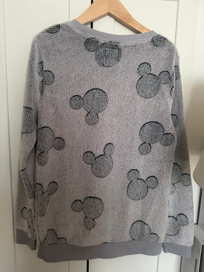 Sweat polaire Mickey taille xs gris bleu très bon état - photo numéro 3
