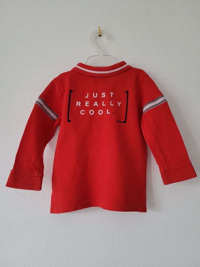 Polo rouge IKKS 12 mois TBE - photo numéro 4
