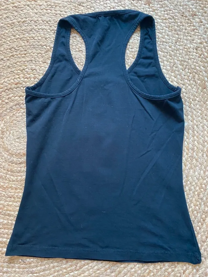 Débardeur noir Adidas Originals femme – Taille S – Logo corail Trefoil - photo numéro 2