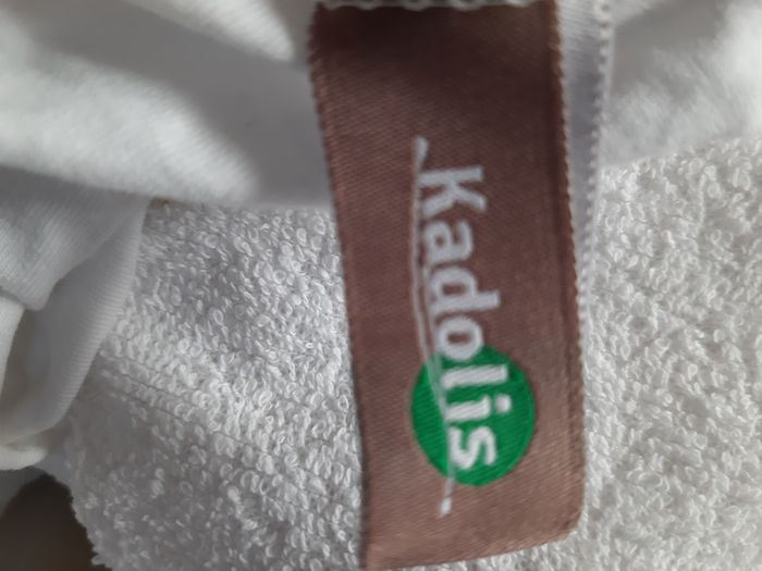 Lot de 2 alèses (protège-matelas) berceau 40 × 90 coton bio Kadolis - photo numéro 2