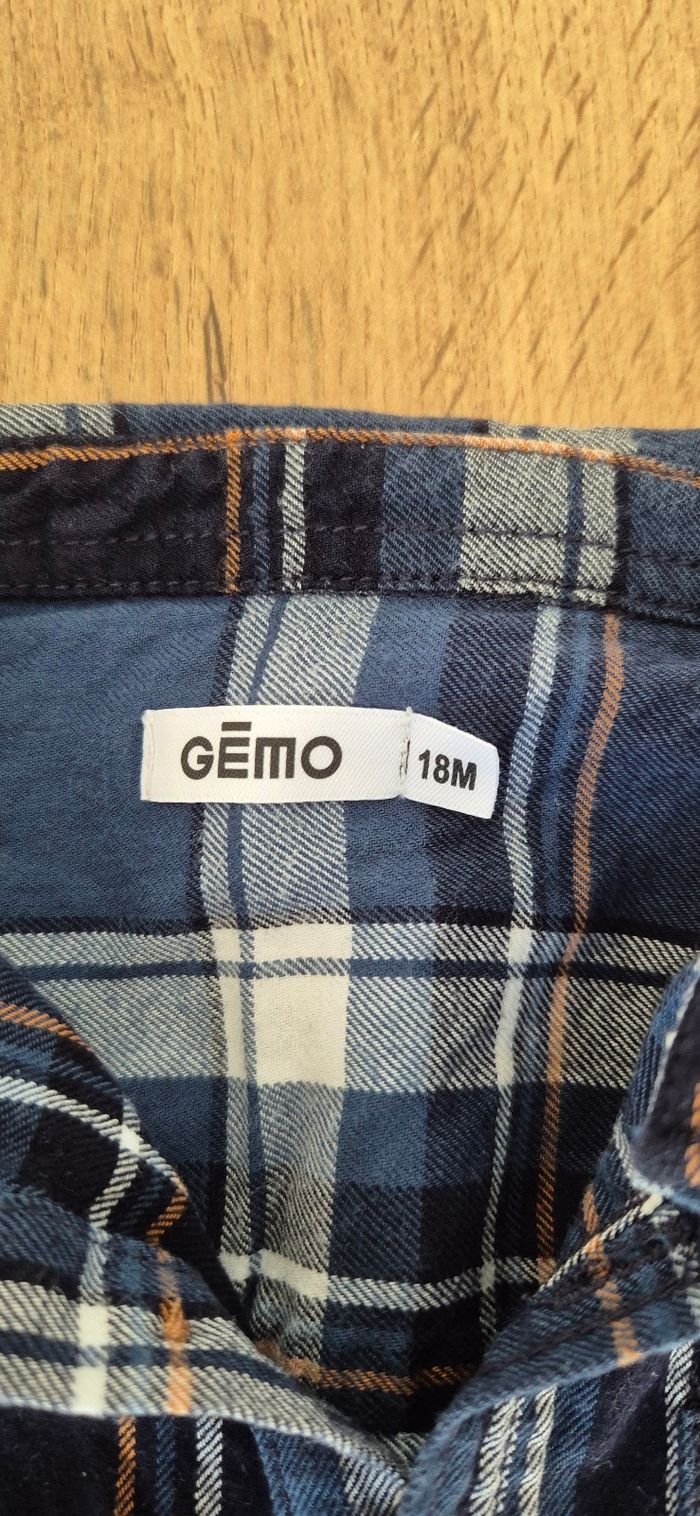 Chemise gemo bleu - photo numéro 3