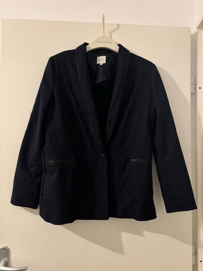 Blazer bleu marine Taille 44 27 Quai de Seine - photo numéro 2
