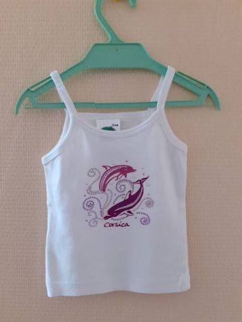 Débardeur à bretelle taille 2 ans - marque cotton