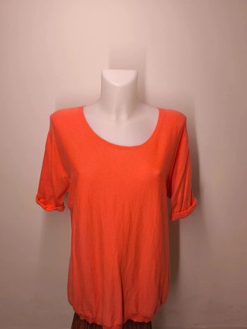 Blouse Eric Bompard Femme Cachemire Taille XL Orange