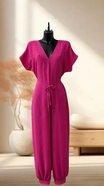 Combi unie rose fuchsia taille unique