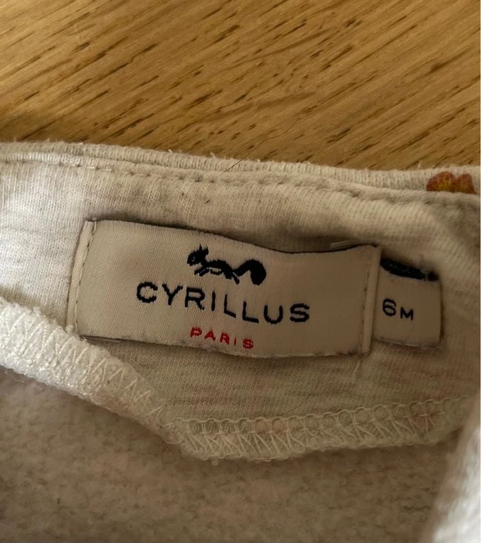 Gilet en coton Cyrillus – 6 mois – Gris clair à petites fleurs - photo numéro 3