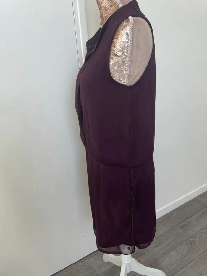 Robe prune Bonobo taille S Voilage - photo numéro 5