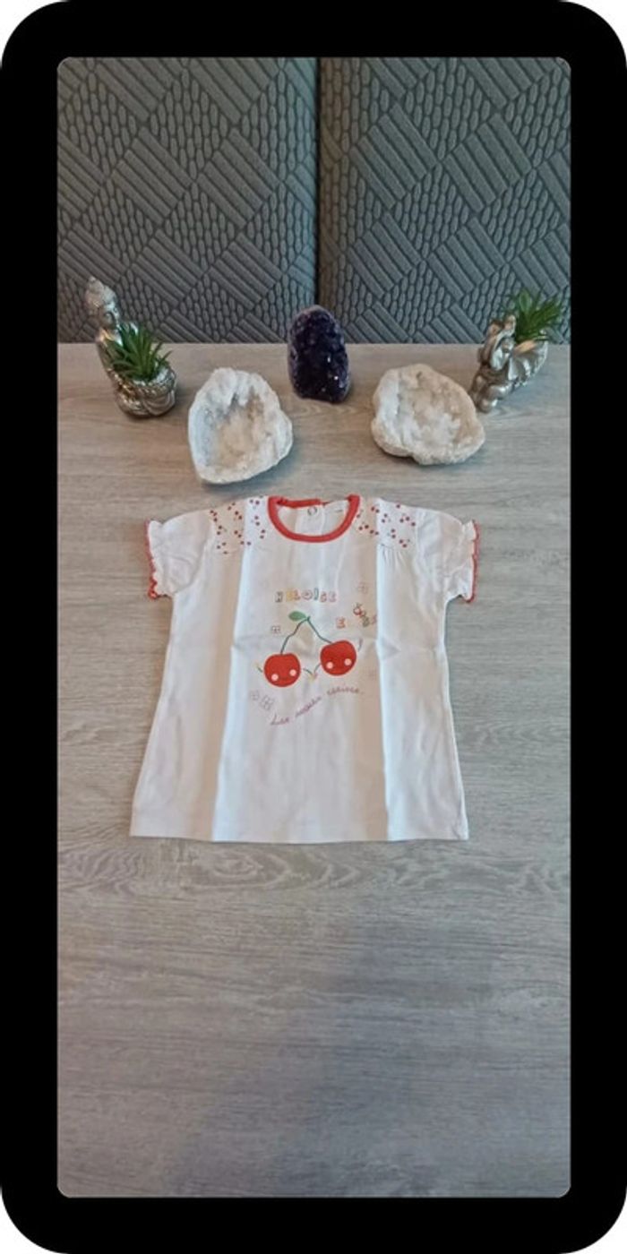 T-shirt blanc 12 mois