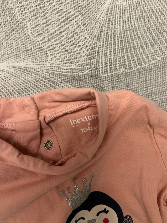 T-shirt sous pull pingouin fille - photo numéro 2