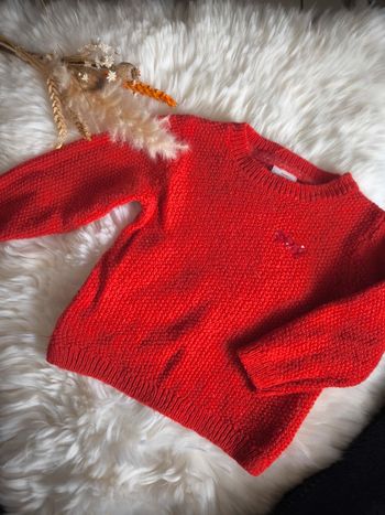 😍 Superbe pull rouge TAO en 2 ans 😍