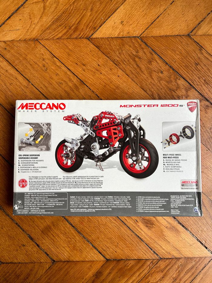 NEUF: meccano monster 1200: construis ta moto et amuse toi - photo numéro 2