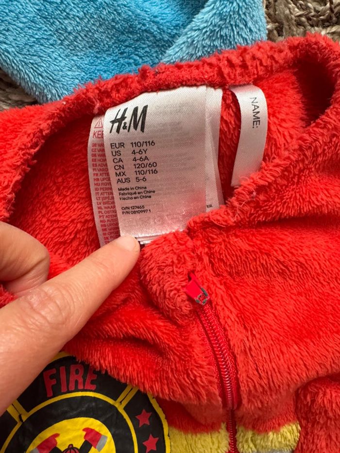 Sur pyjama pompier police - photo numéro 2