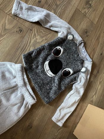 Pyjama 6/8 ans épais hiver gris koala