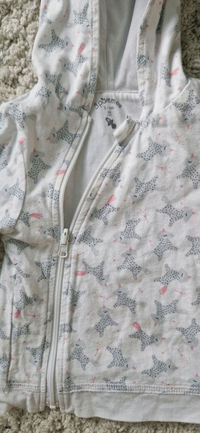 Veste à capuche / hoodie réversible Licorne - photo numéro 2