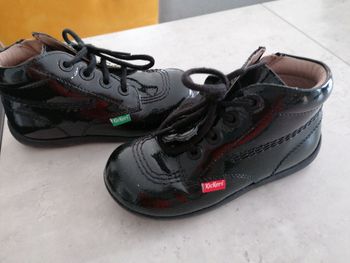 Kickers chaussure noir vernis