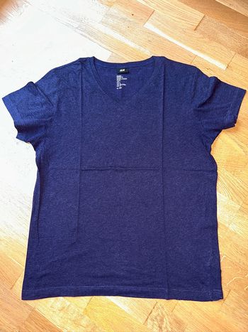 T-shirt manches courtes col v uni homme H&M
