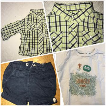 Lot chemise t shirt et short