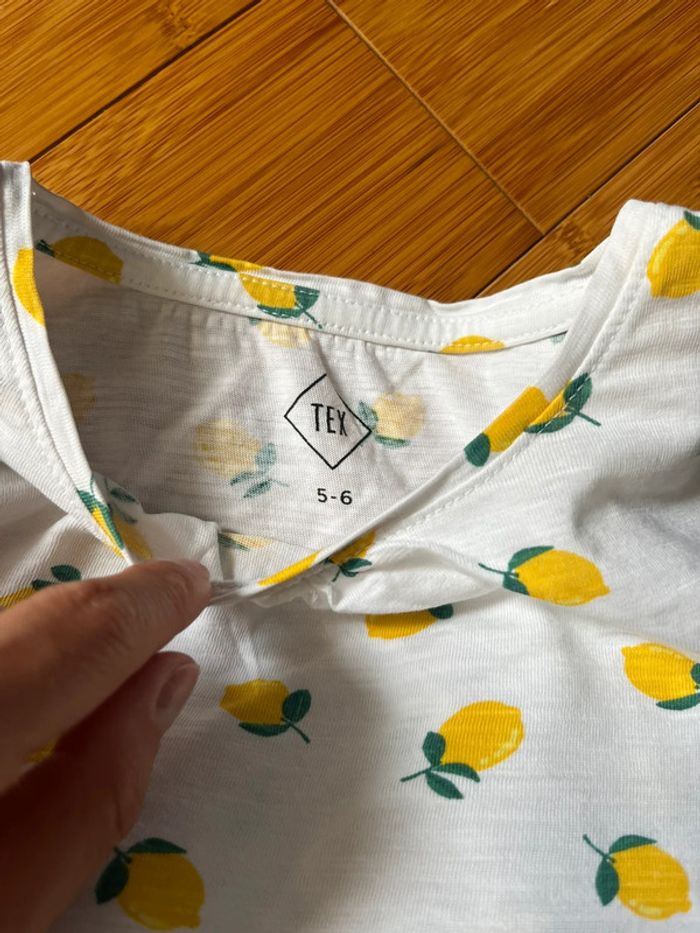 Ensemble, T-shirt, pantalon fille, taille 5/6 ans - photo numéro 4