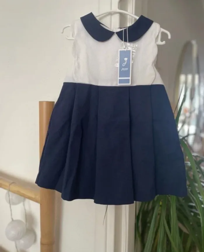 Robe habillée col Claudine Jacadi bébé fille o - photo numéro 2