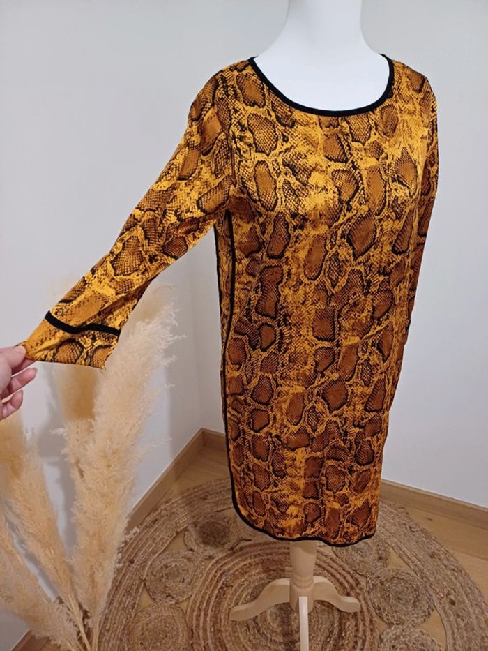 Robe fluide à imprimé Serpent Norah taille M 38 - photo numéro 7
