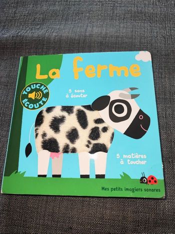 Livre touche et écoute "Ferme "