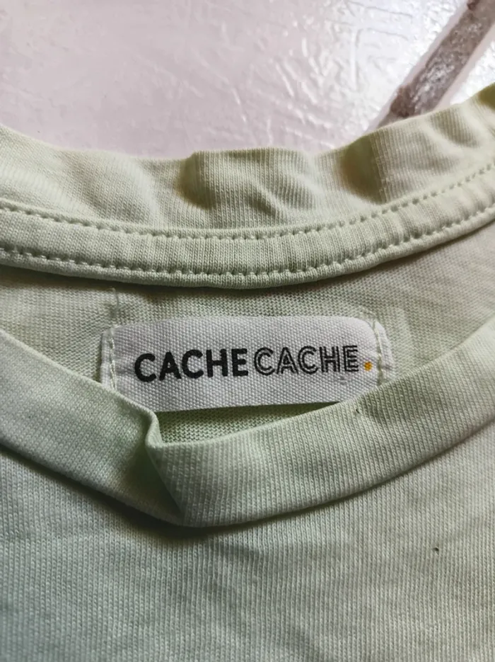 T-shirt vert clair Cache Cache - photo numéro 9